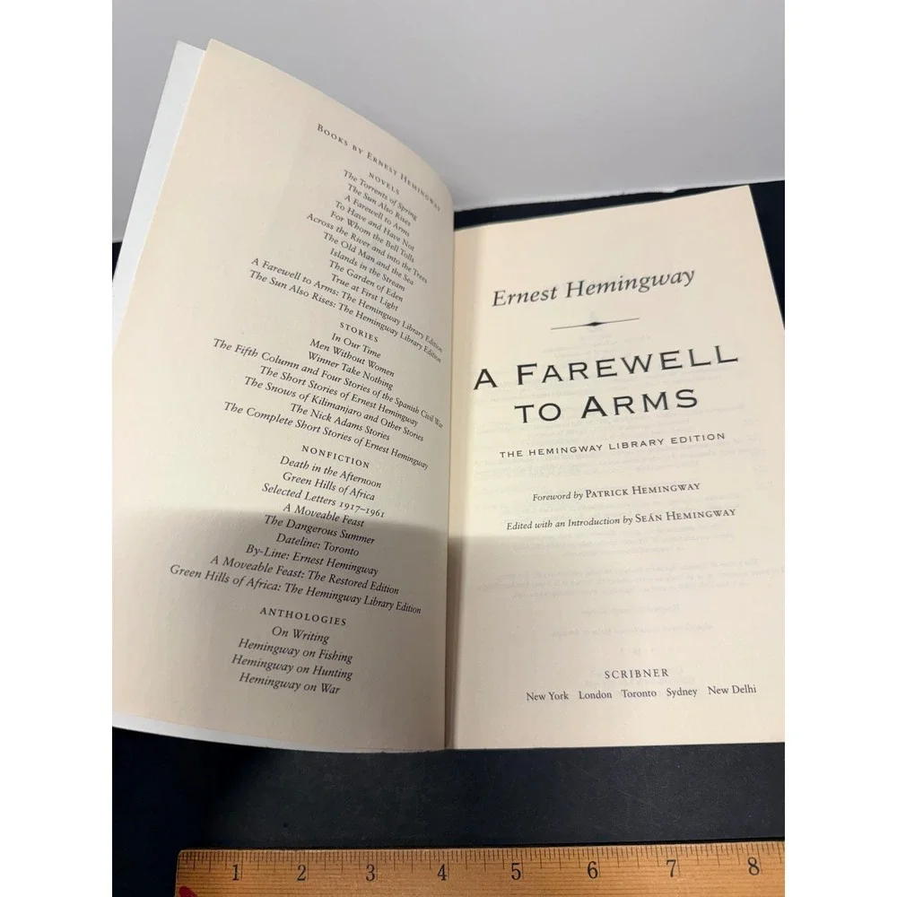 Ernest Hemingway A Farewell to Arms Hemingway Library Edition Paperback Book